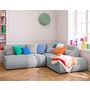 Voir la diapositive 1 : LISA DESIGN Onyx - canapé modulable d'angle droit 5 places - en tissu mailles 3d