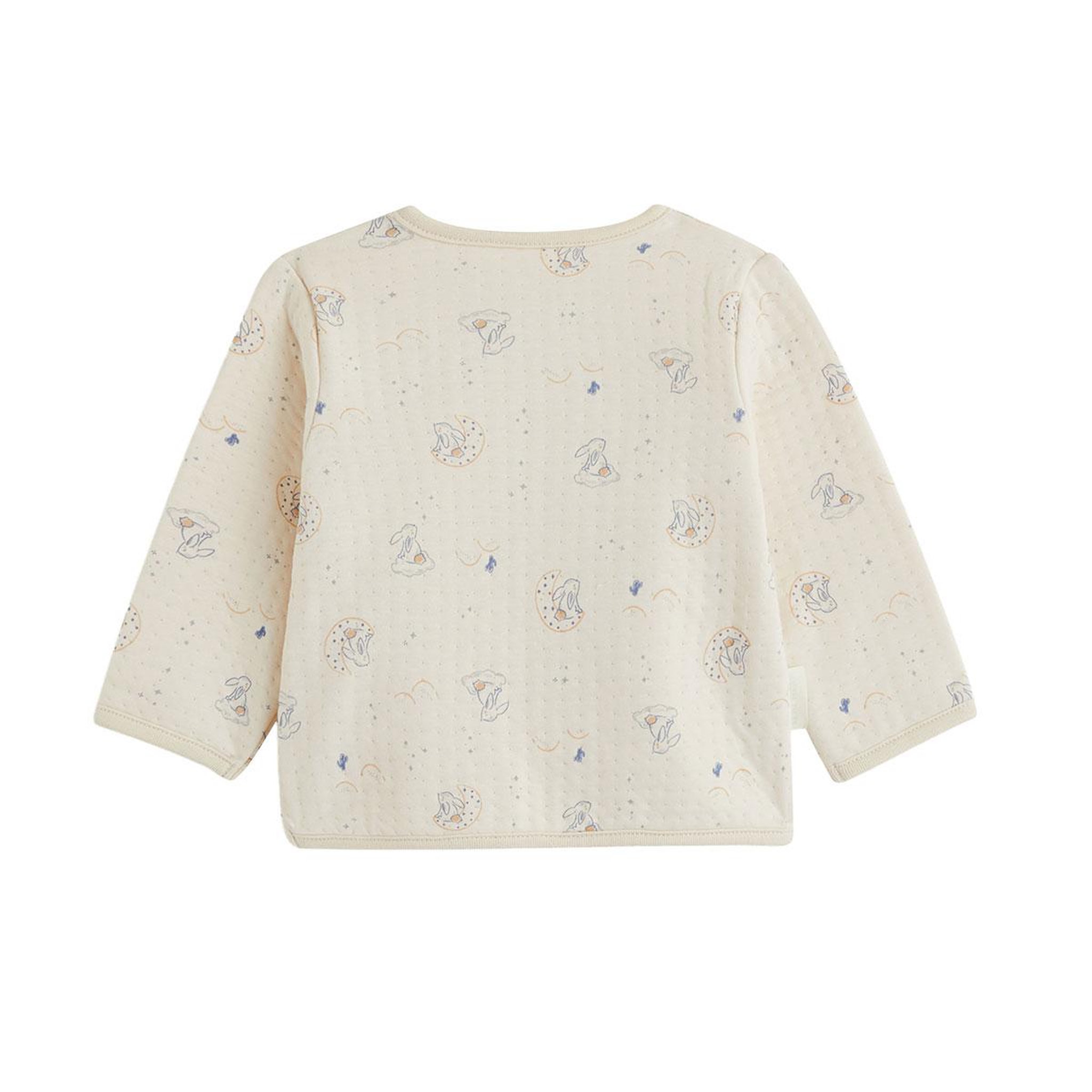 Voir la diapositive 2 : PETIT BEGUIN Ensemble bébé gilet et pantalon en coton matelassé voix lactée