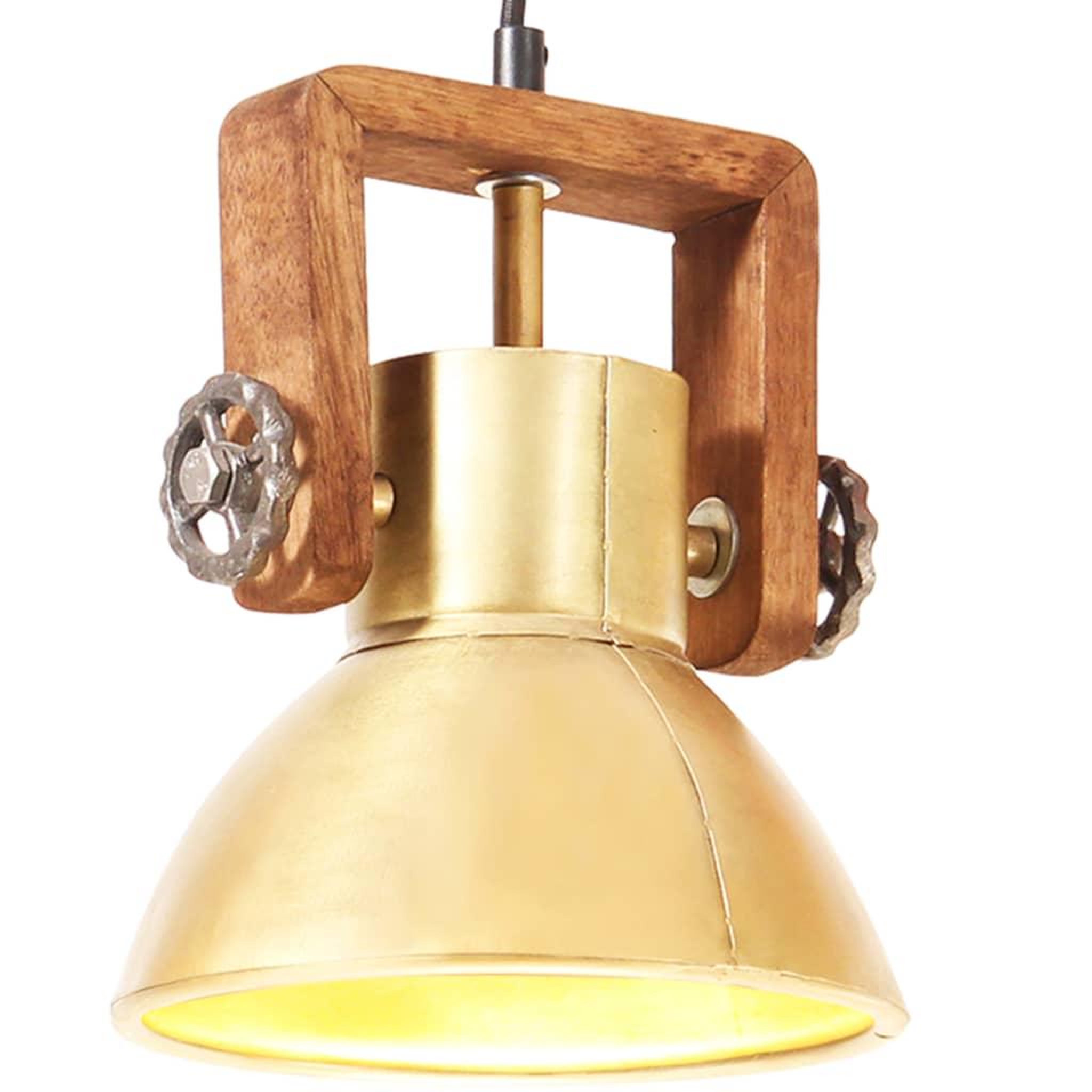 VIDAXL Lampe suspendue industrielle 25 W Laiton Rond 19 cm E27