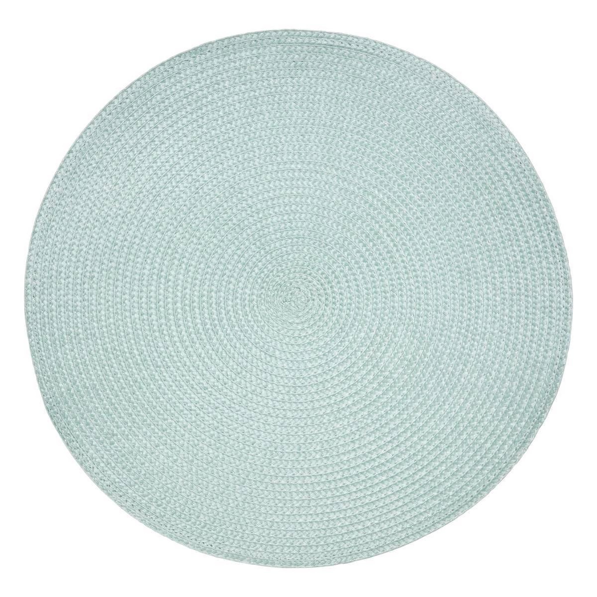 SECRET DE GOURMET Set de table rond  tressé  38cm vert céladon