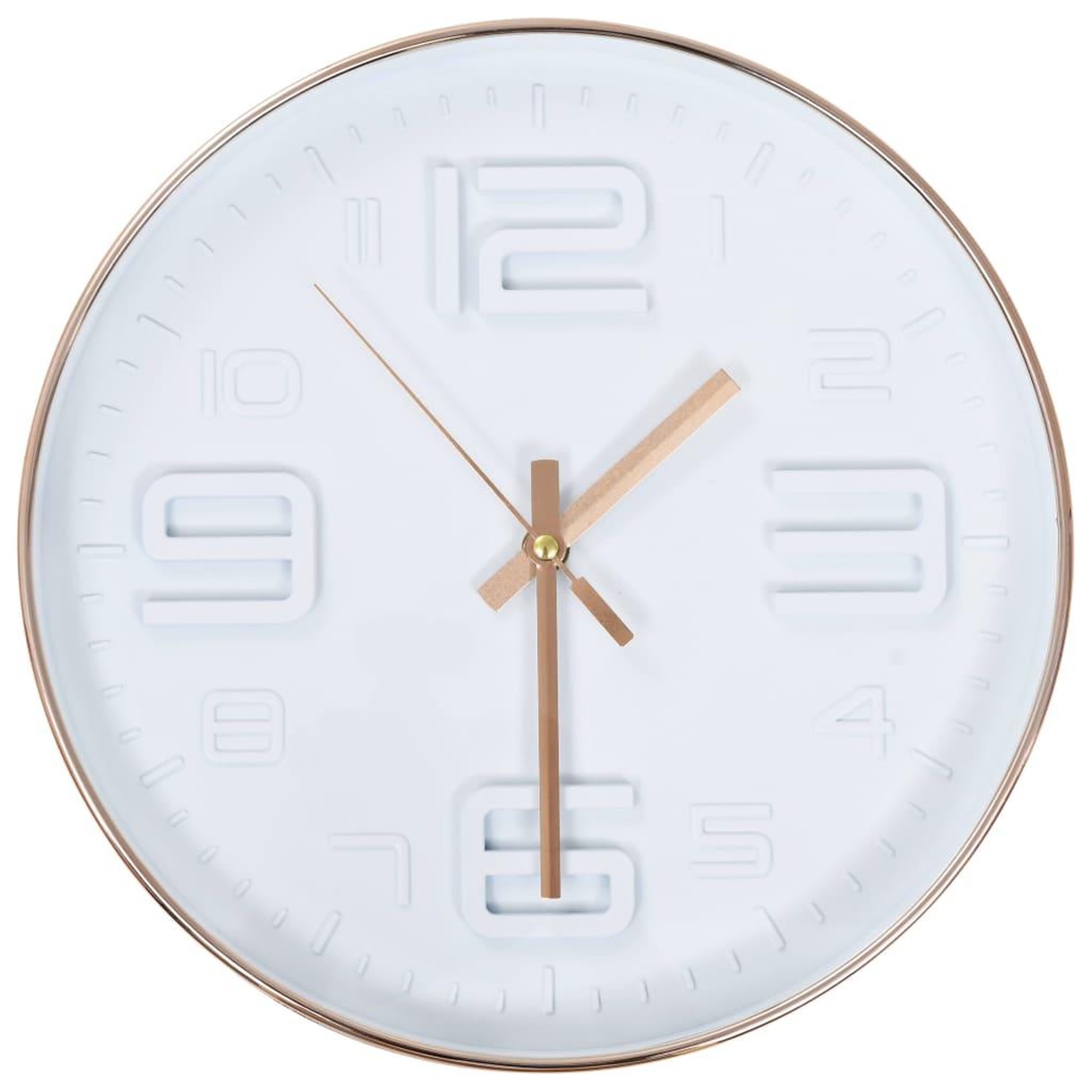 Voir la diapositive 2 : VIDAXL Horloge murale avec aspect de cuivre 30,5 cm