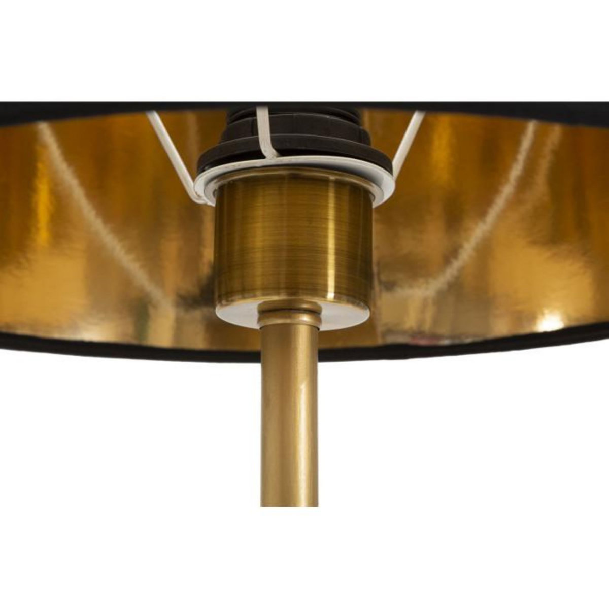 Paris Prix Lampe à Poser Design  Perroquets  62cm Or & Noir