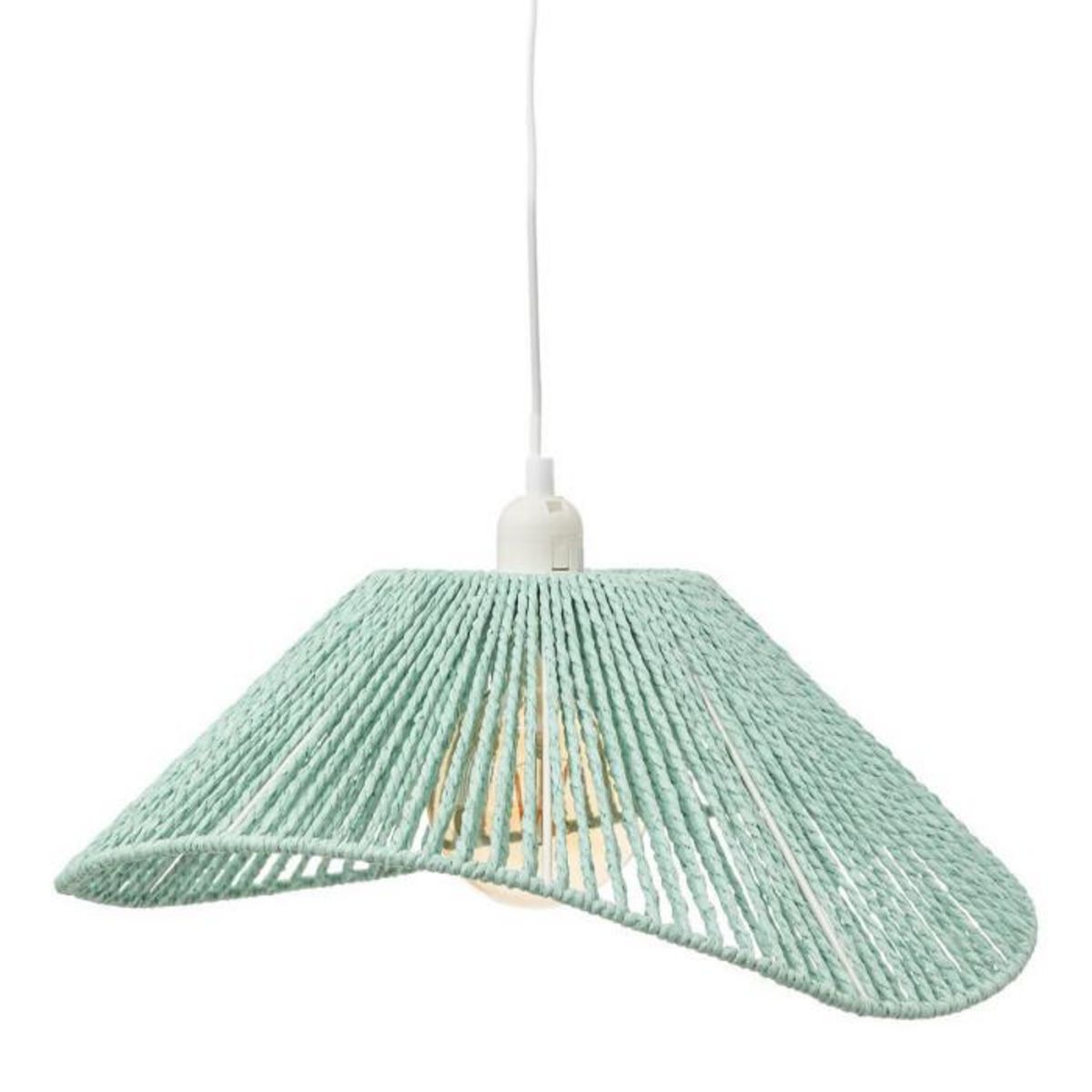 Atmosphera Kids Lampe Suspension Corde  Myha  29cm Bleu Clair