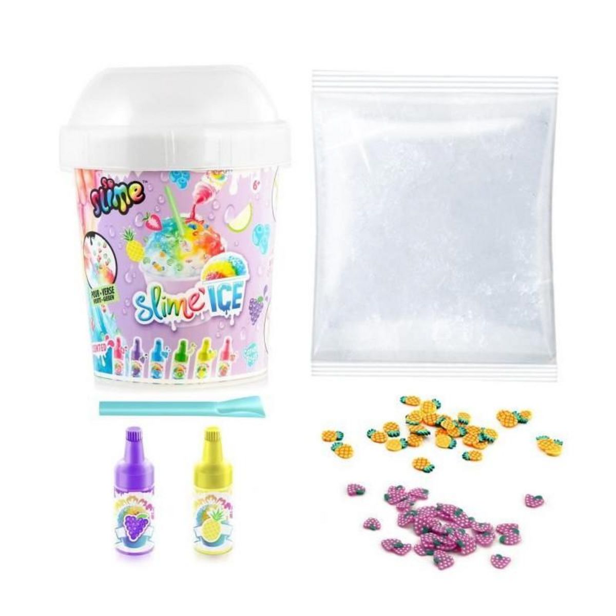 Canal Toys Canal Toys - SO SLIME DIY - Slime Ice Mega Cup - Avec 2 colorants parfumés, 1 cuillere et des décorations - SSC 300