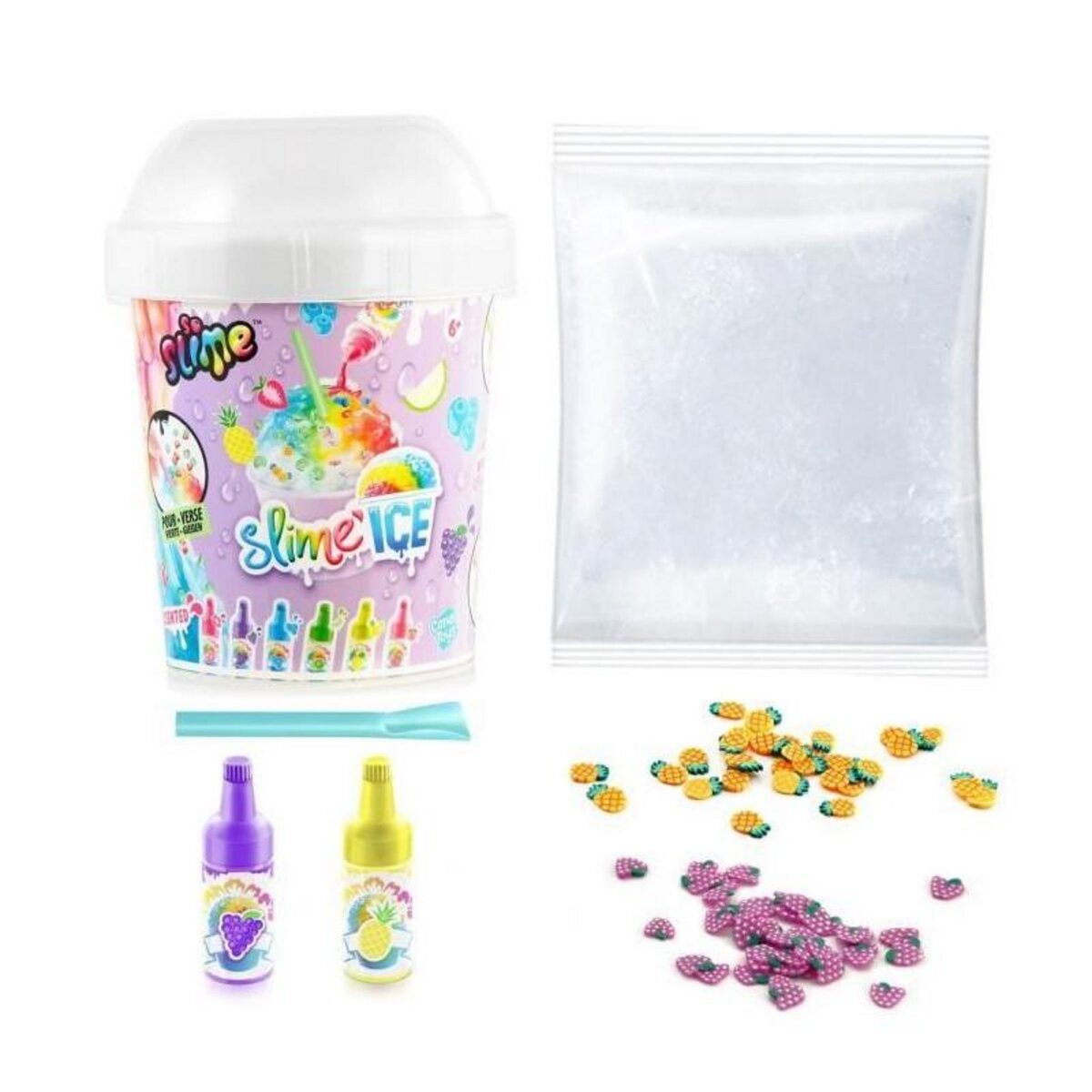 Canal Toys Canal Toys - SO SLIME DIY - Slime Ice Mega Cup - Avec 2 colorants parfumés, 1 cuillere et des décorations - SSC 300