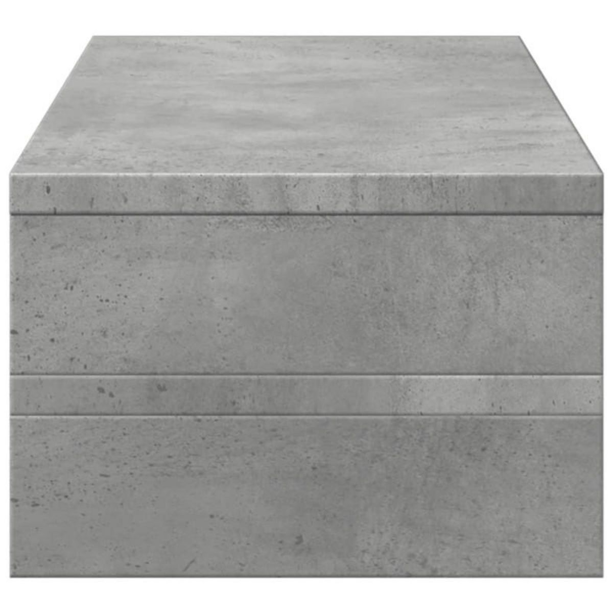 VIDAXL Support de moniteur gris béton 54x22x15 cm bois d ingénierie