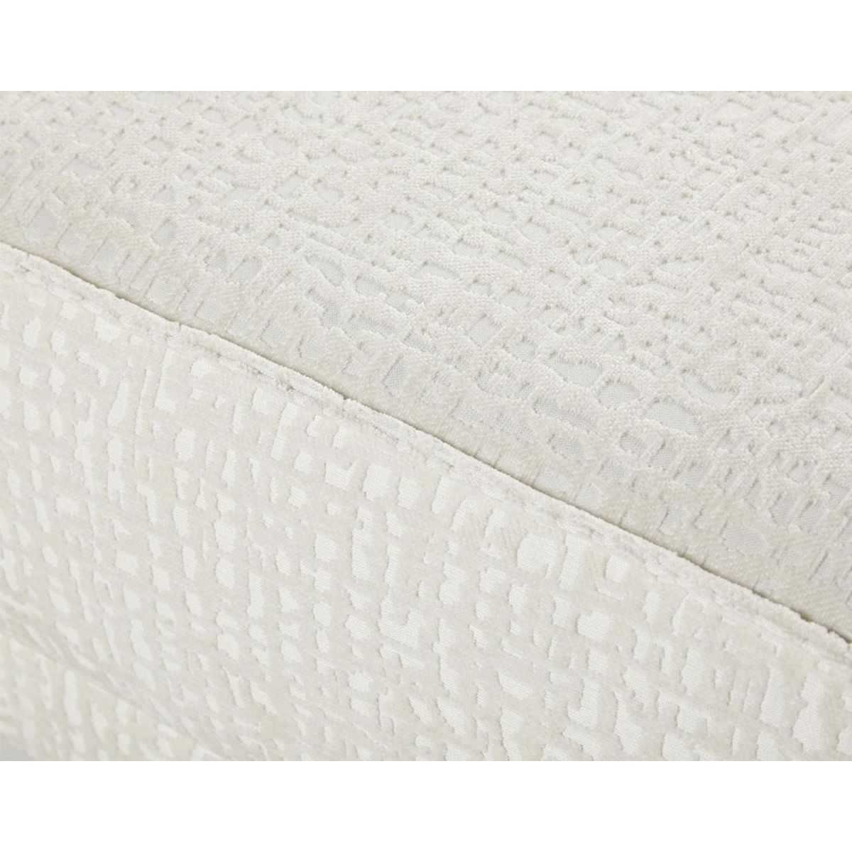 LISA DESIGN Charlie - pouf - pieds hauts - en tissu velours relief