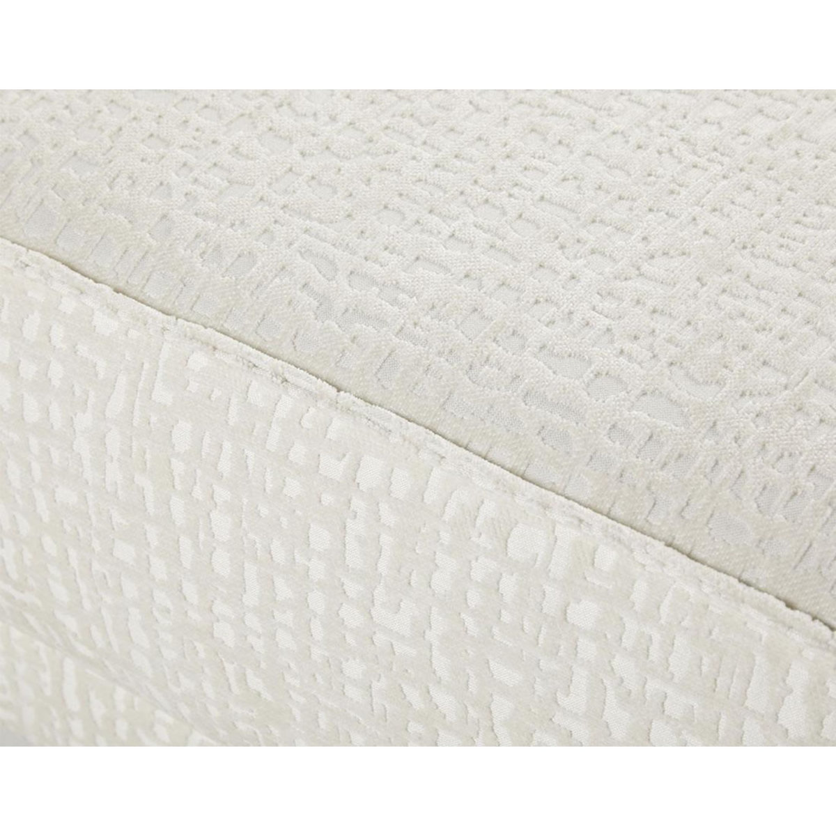 LISA DESIGN Charlie - pouf - pieds hauts - en tissu velours relief