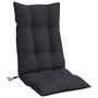 Voir la diapositive 5 : VIDAXL Coussins de chaise a dossier haut lot de 6 noir tissu oxford
