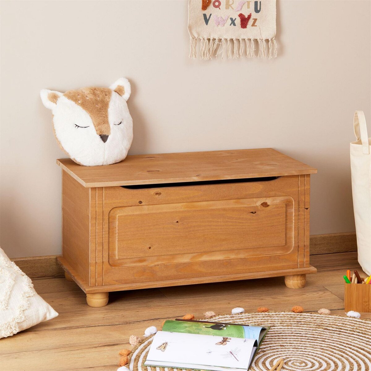 IDIMEX Coffre de rangement BRISTOL en pin massif