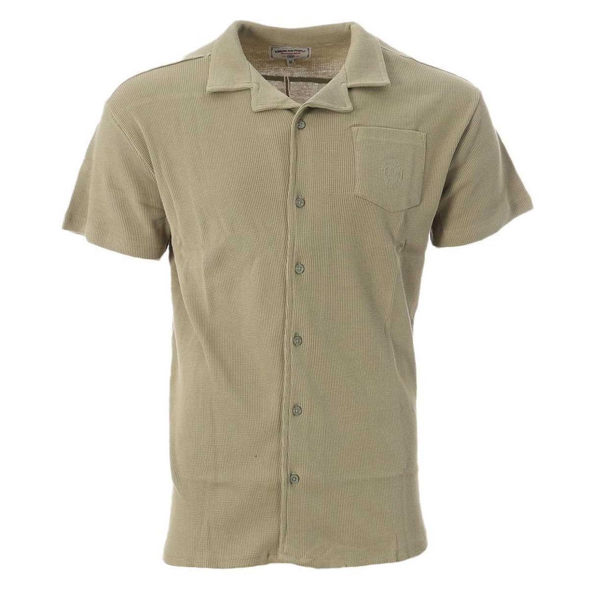 AMERICAN PEOPLE Chemise Verte Homme American People Cils
