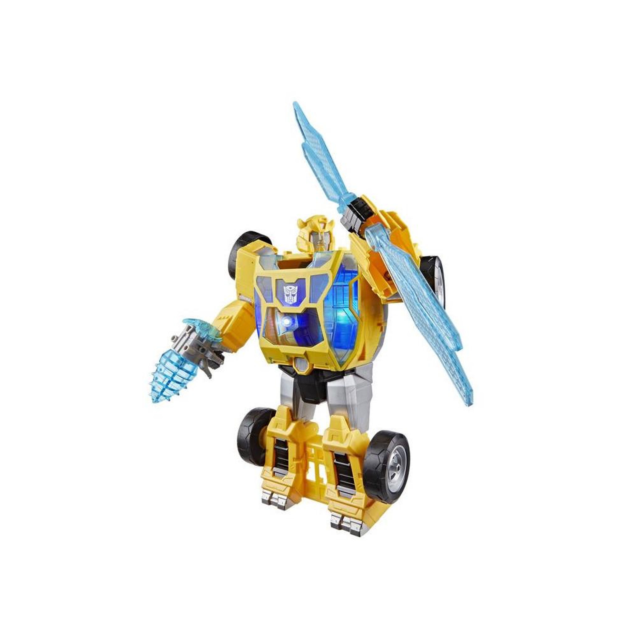 HASBRO Figurine transformers cyberworld hasbro bumblebee 28 cm avec power spark, lumières et sons, conversion robot-véhicule