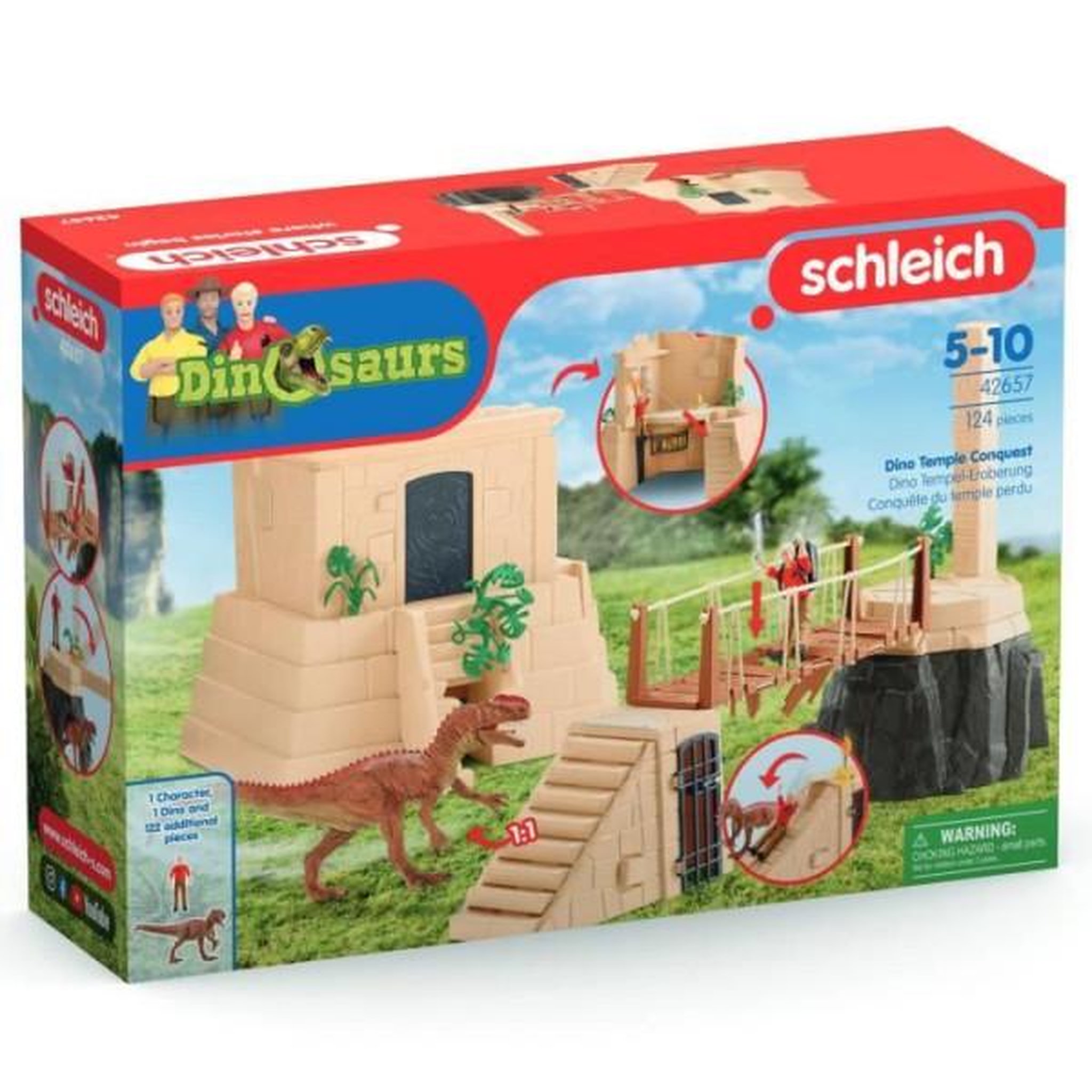 Voir la diapositive 5 : Schleich SCHLEICH- Aventures au temple perdu- 42657- Gamme Dinosaurs