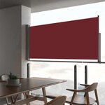 VIDAXL Auvent lateral retractable de patio 60x300 cm Rouge