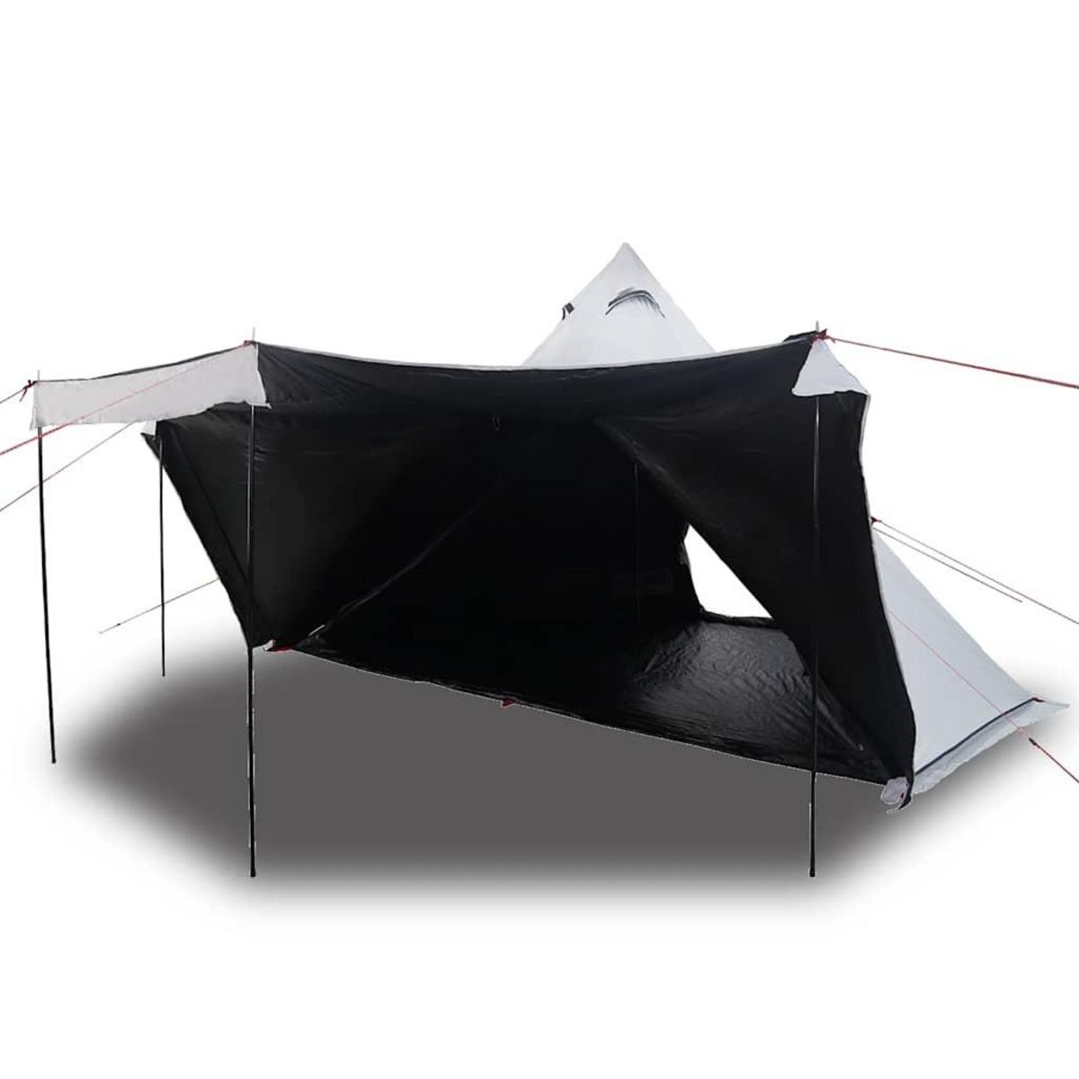VIDAXL Tente familiale tipi 6 personnes tissu occultant impermeable
