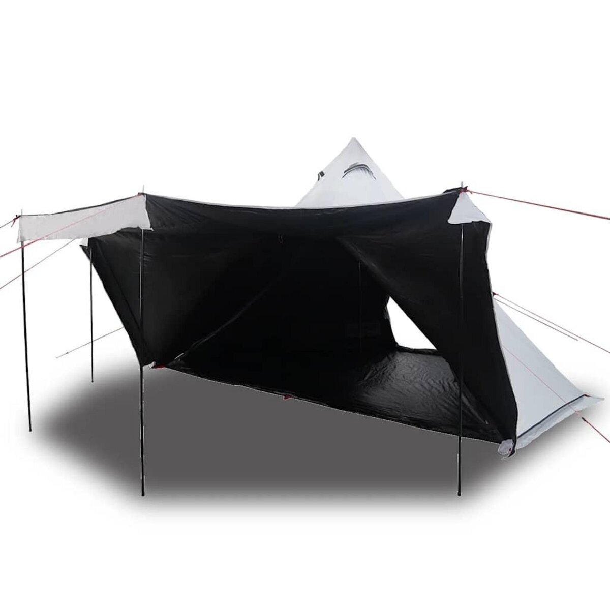 VIDAXL Tente familiale tipi 6 personnes tissu occultant impermeable