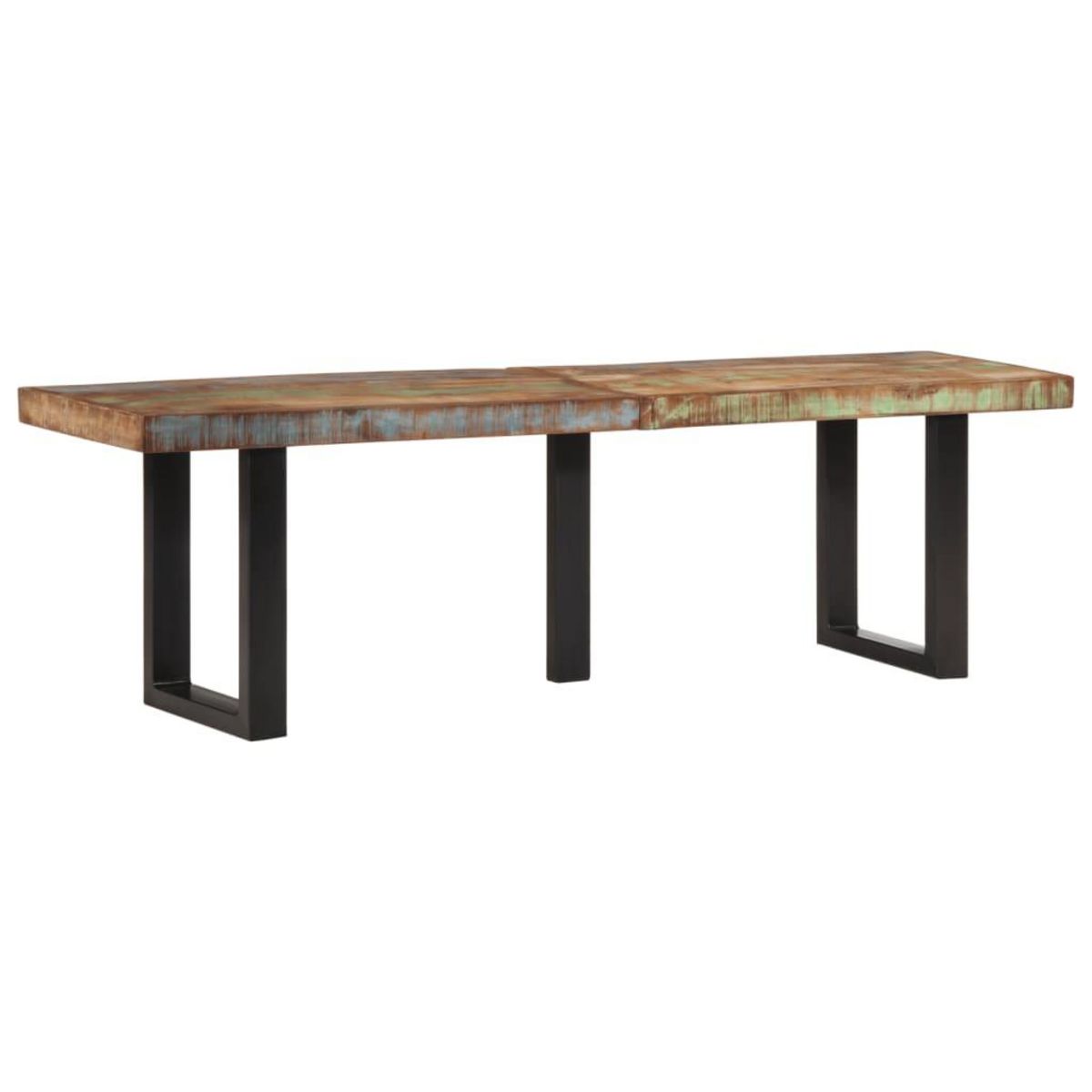 VIDAXL Banc 160 cm bois de recuperation massif et acier