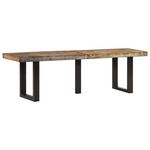 VIDAXL Banc 160 cm bois de recuperation massif et acier