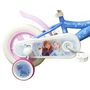 Voir la diapositive 2 : Disney La Reine des Neiges Vélo enfant 10''  Fille - Modèle Reine des neiges  - pour enfant de taille 75 à 90 cm - livré avec stabilisateurs et Panier avant+ garde boues & roues à bâtons