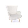 Voir la diapositive 3 : Fauteuil tissu bouclette blanc SVEN