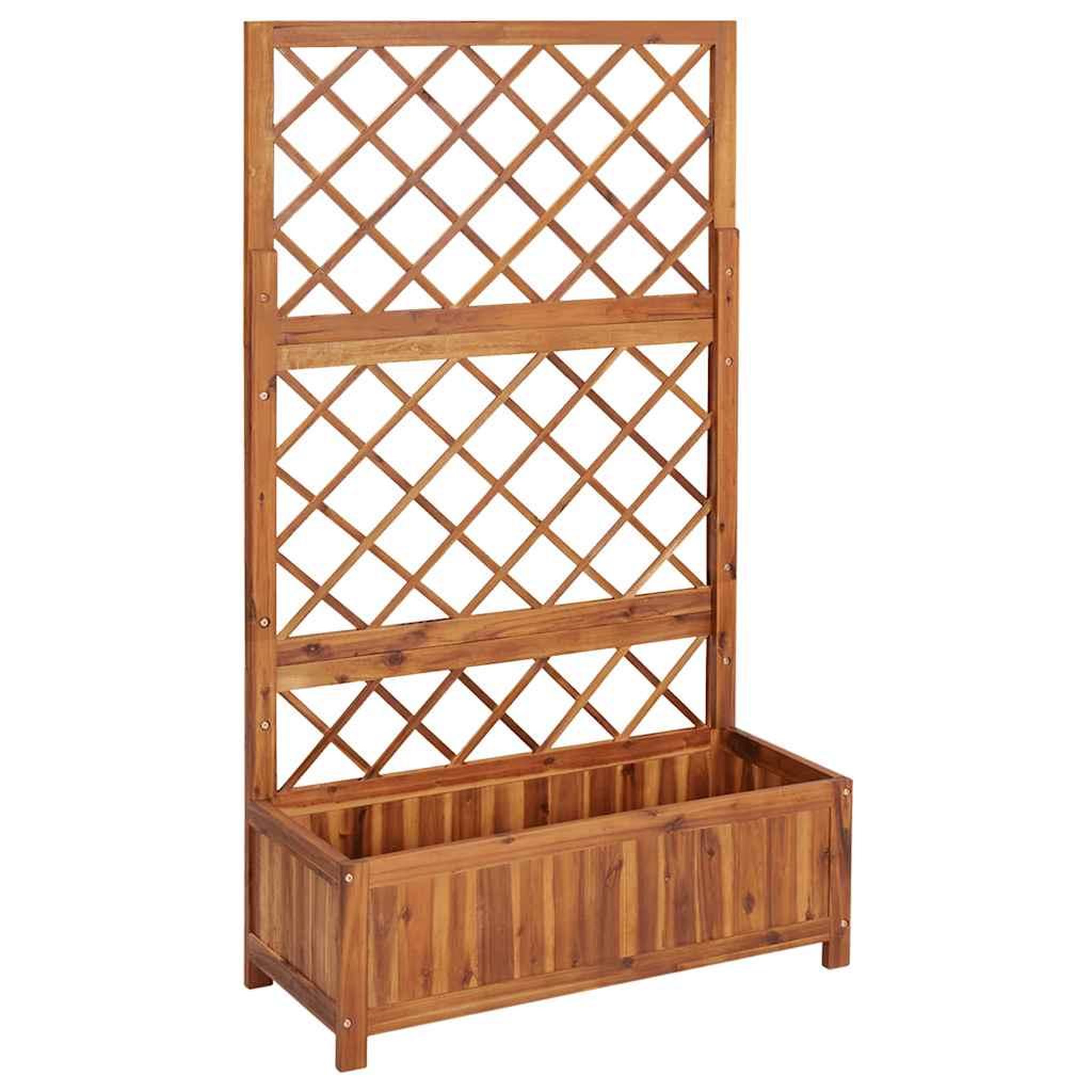 VIDAXL Lit sureleve avec treillis 85x38x150 cm bois massif d'acacia