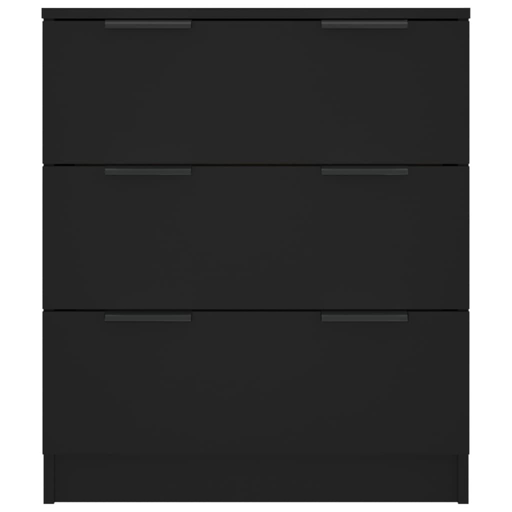 Voir la diapositive 5 : VIDAXL Buffet noir 60x30x70 cm bois d'ingenierie