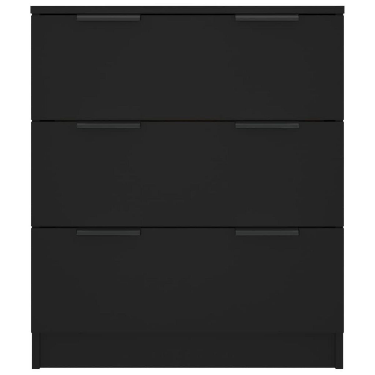 VIDAXL Buffet noir 60x30x70 cm bois d'ingenierie