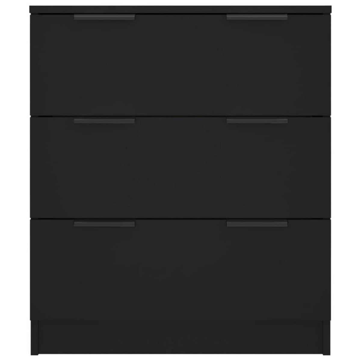 VIDAXL Buffet noir 60x30x70 cm bois d'ingenierie