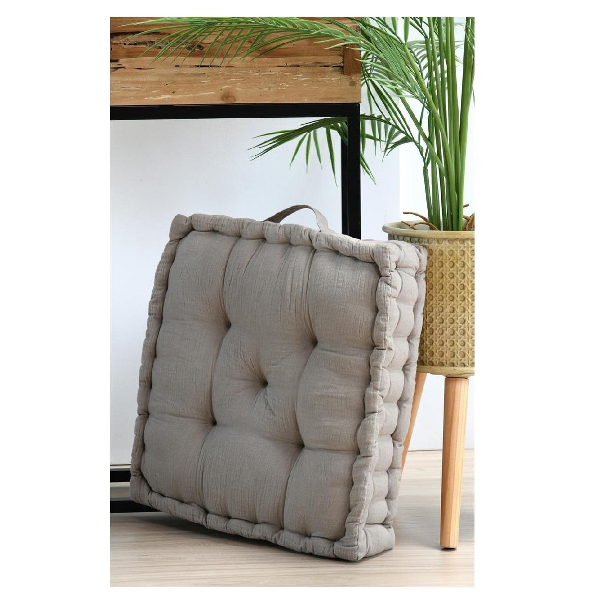 Voir la diapositive 2 : Eden Coussin de sol gaze de coton pop colors