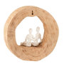 Voir la diapositive 2 : Paris Prix Couple Assis Déco  Tijana  29cm Naturel & Blanc