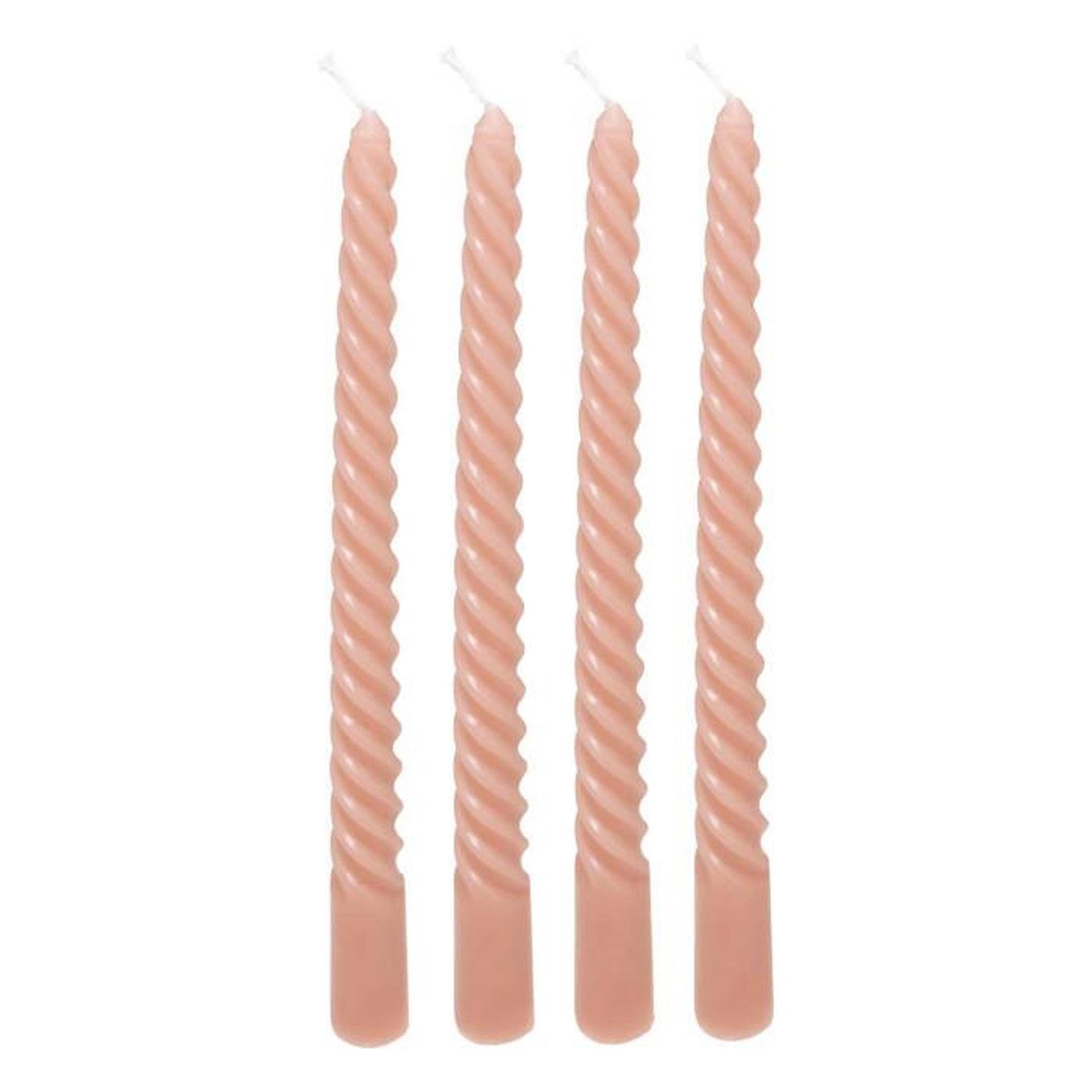 ATMOSPHERA Lot de 4 Bougies Bâton  Hugo  180g Rose