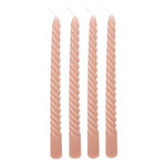 ATMOSPHERA Lot de 4 Bougies Bâton  Hugo  180g Rose