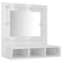 Voir la diapositive 4 : VIDAXL Armoire a miroir avec LED Blanc brillant 60x31,5x62 cm