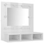 Voir la diapositive 4 : VIDAXL Armoire a miroir avec LED Blanc brillant 60x31,5x62 cm