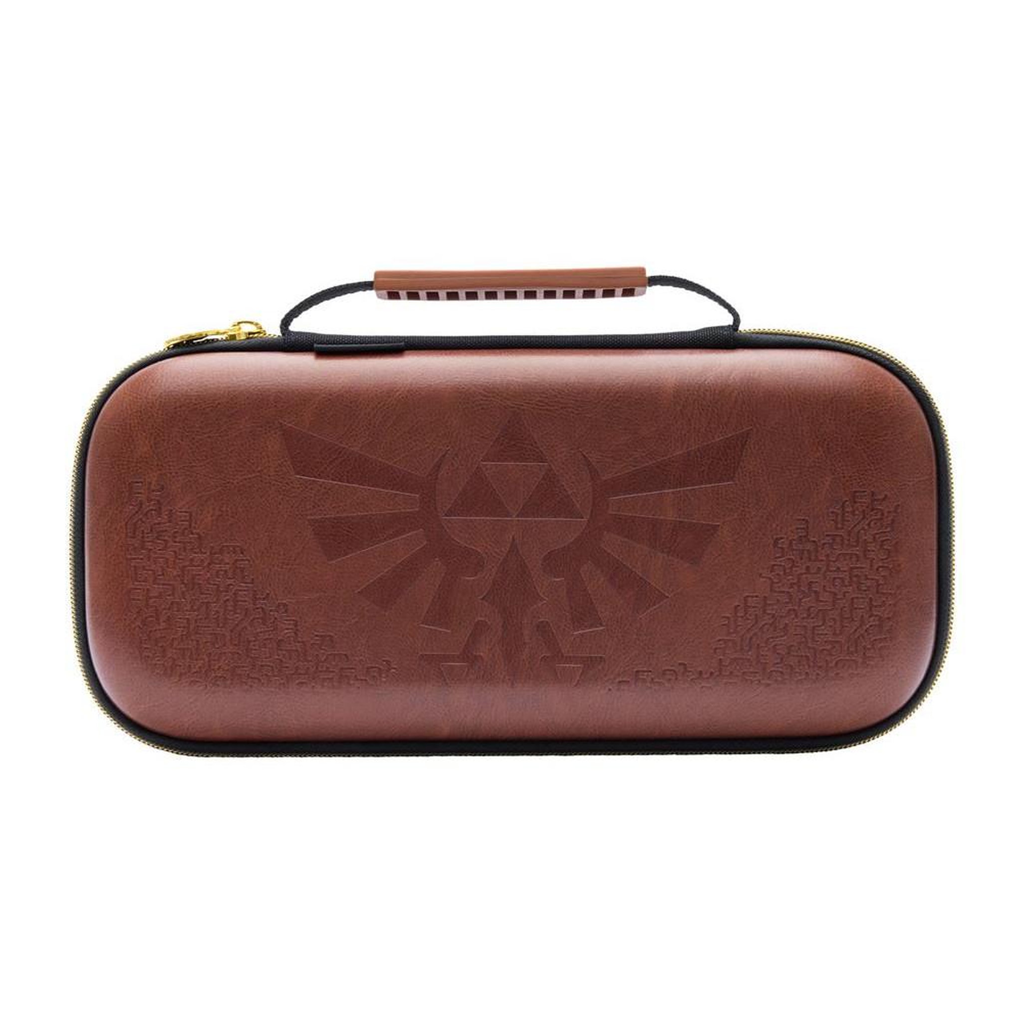 POWERA Etui de protection powera nintendo switch 2 la légende de zelda tears of the kingdom, motif emblème hylian, fermeture zippée et poignée de transport