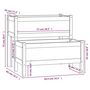 Voir la diapositive 6 : VIDAXL Jardiniere Gris 84,5x84x75 cm Bois massif de pin