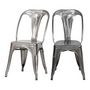 Voir la diapositive 1 : Rendez vous déco Lot de 2 chaises en métal chromé - Indus