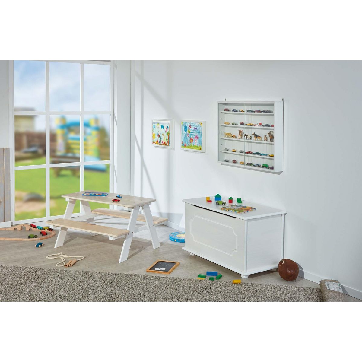 Coffre a jouet SLEEP pin massif