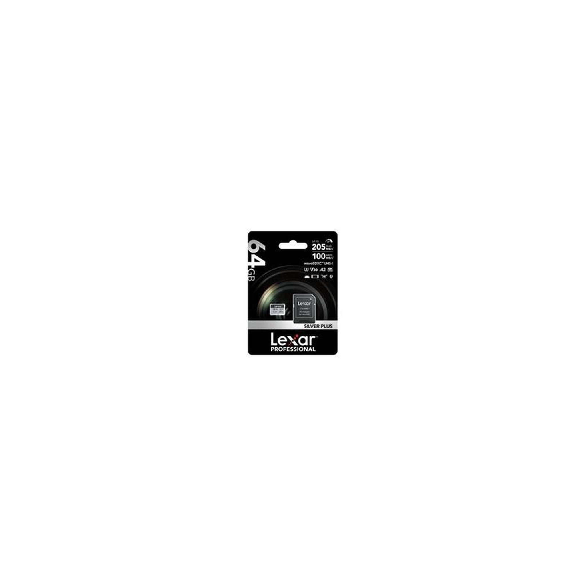 Voir la diapositive 2 : Lexar Carte mémoire micro SD Lexar MICROSDXC 64GO SILVER PLUS