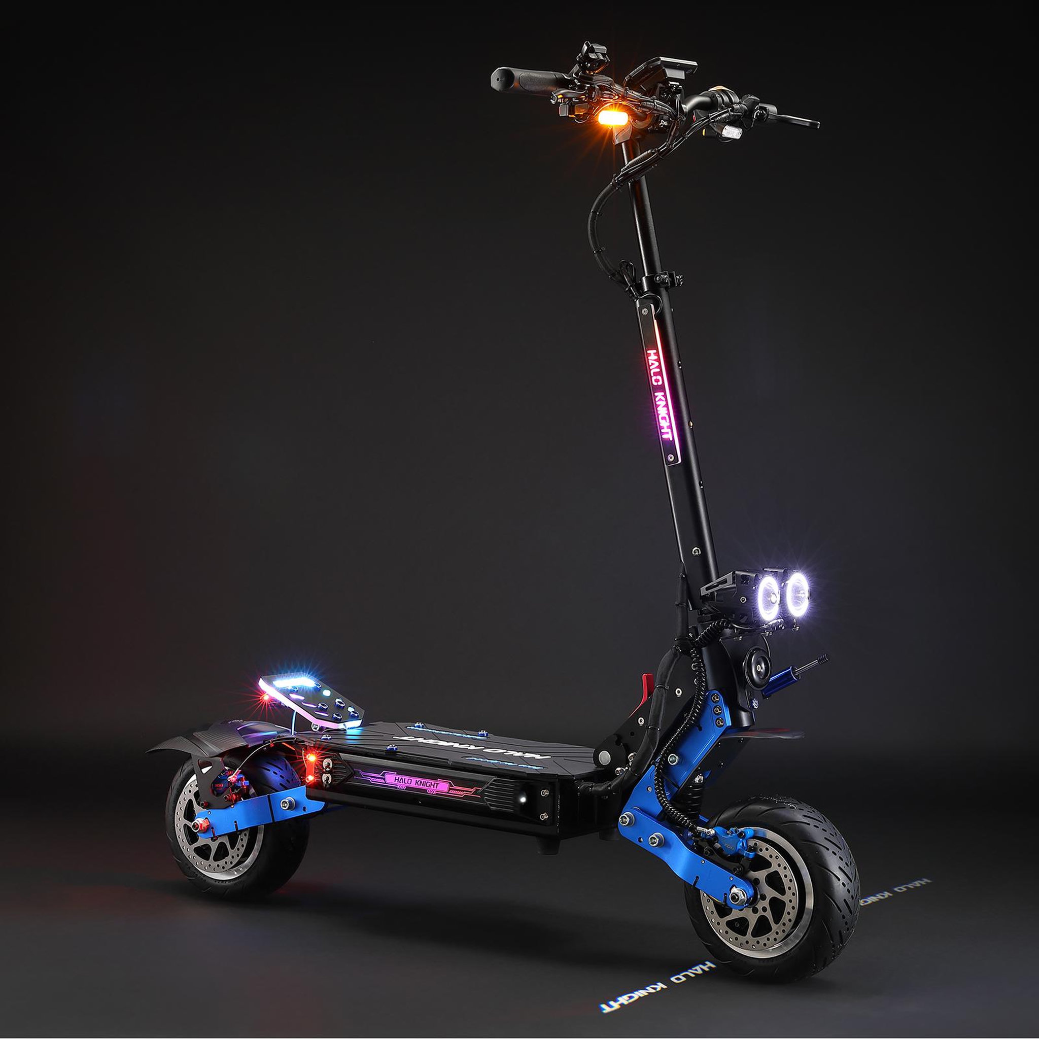 Voir la diapositive 6 : HALO KNIGHT Scooter électrique Halo Knight T108Pro - Double moteur 60 V 6000 W 38,4 Ah