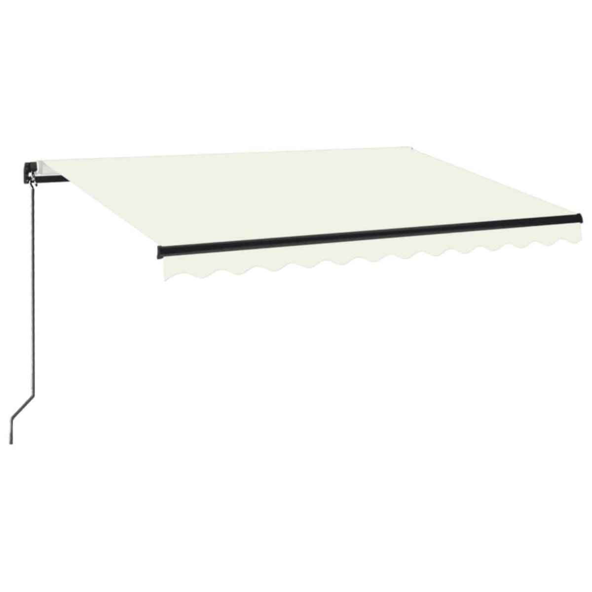 VIDAXL Auvent manuel retractable 350x250 cm Creme