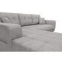 Voir la diapositive 4 : Canapé d'angle gauche convertible tissu CLELIA, 4 places