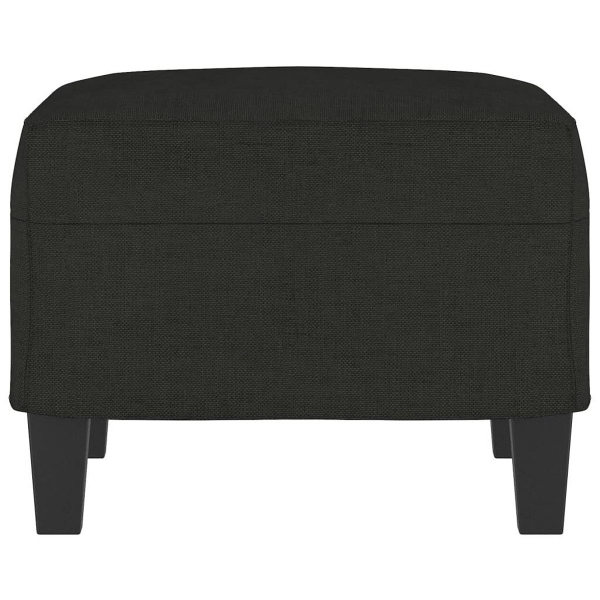 VIDAXL Repose-pied Noir 60x50x41 cm Tissu