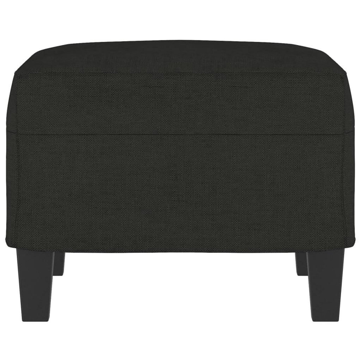 VIDAXL Repose-pied Noir 60x50x41 cm Tissu