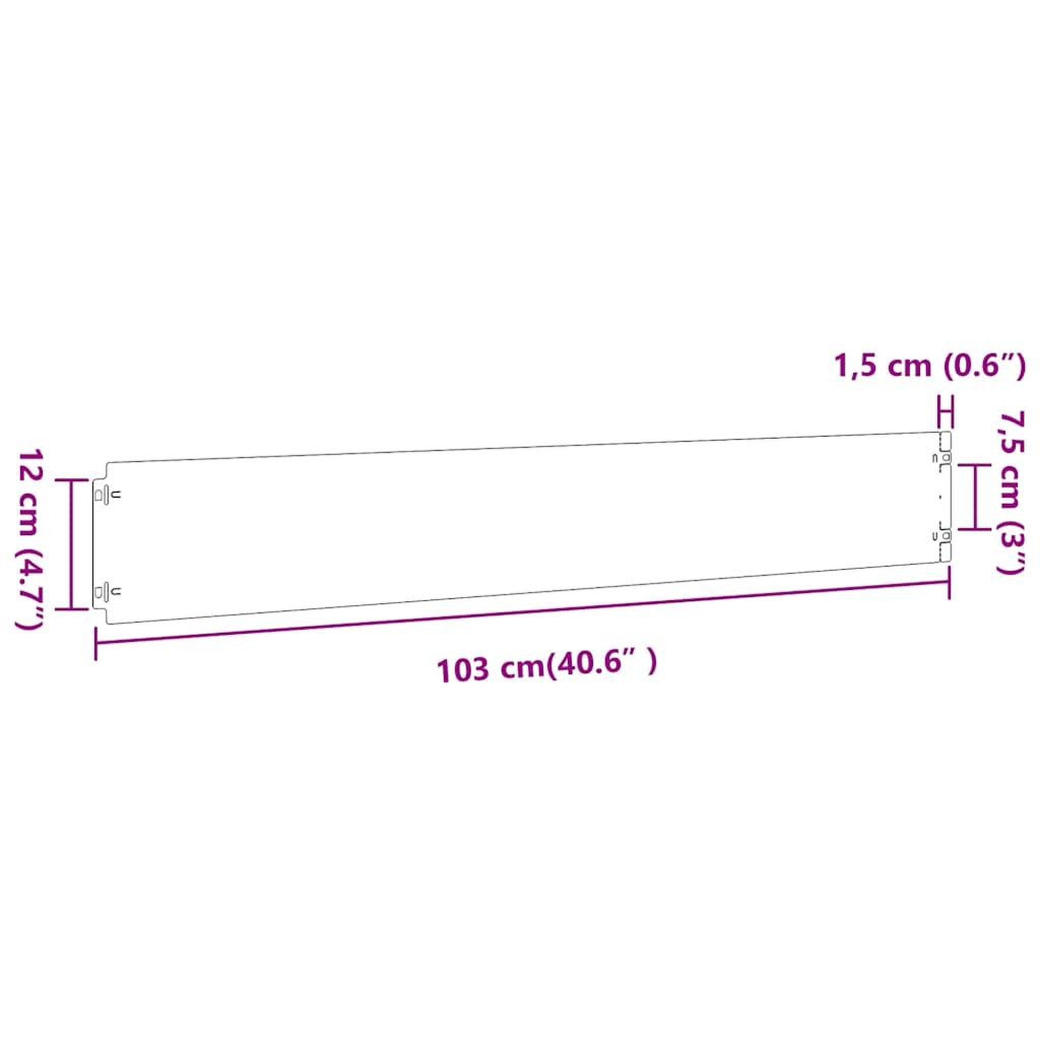 Voir la diapositive 6 : VIDAXL Bordures de pelouse 10 pcs 15x103 cm acier inoxydable