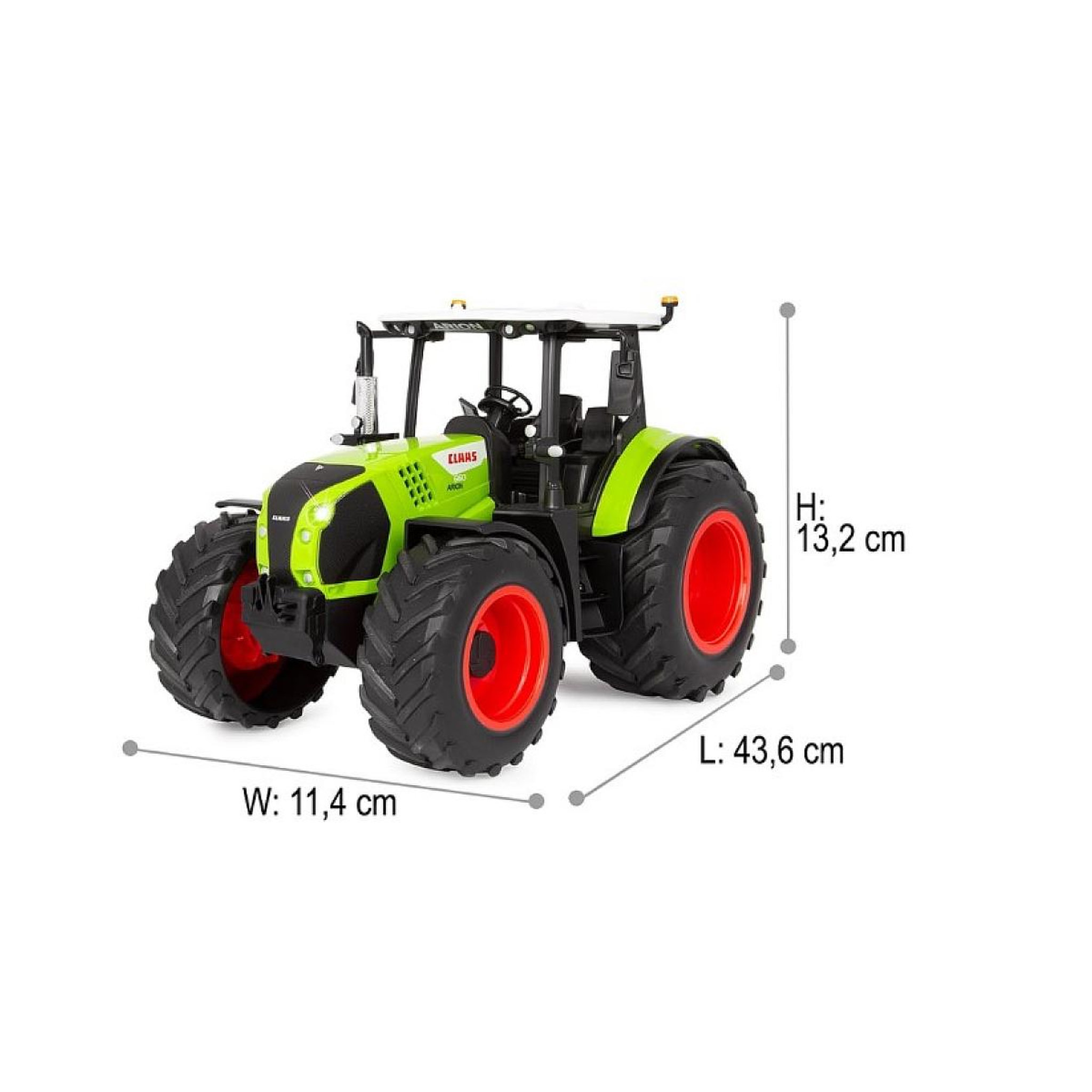 Voir la diapositive 3 : Jamara Voiture télécommandée Claas Arion 660 avec remorque basculante 1:24 2,4GHz