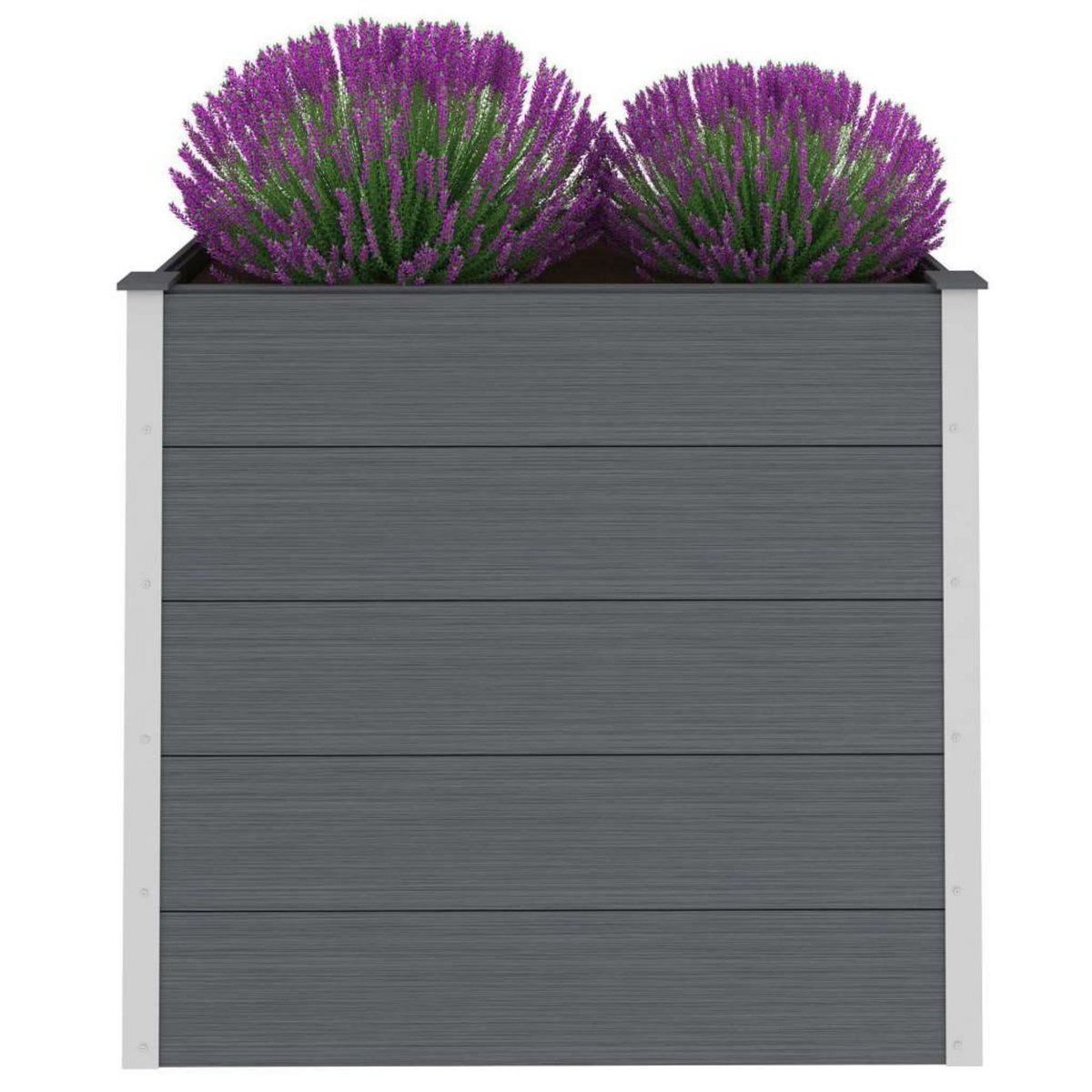 VIDAXL Lit sureleve de jardin WPC 100x50x91 cm Gris