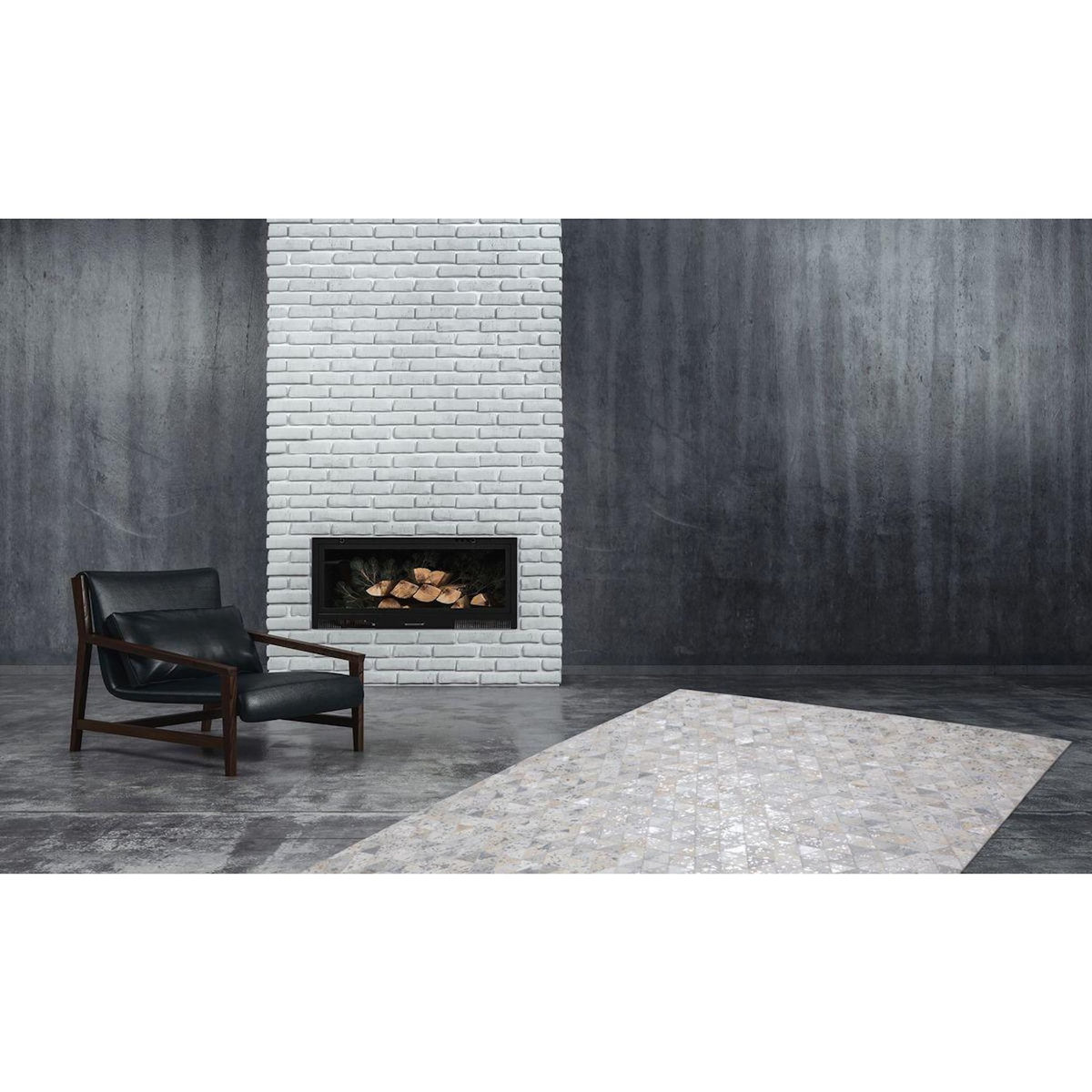Paris Prix Tapis Patchwork Fait Main  Rocket  Gris & Argent