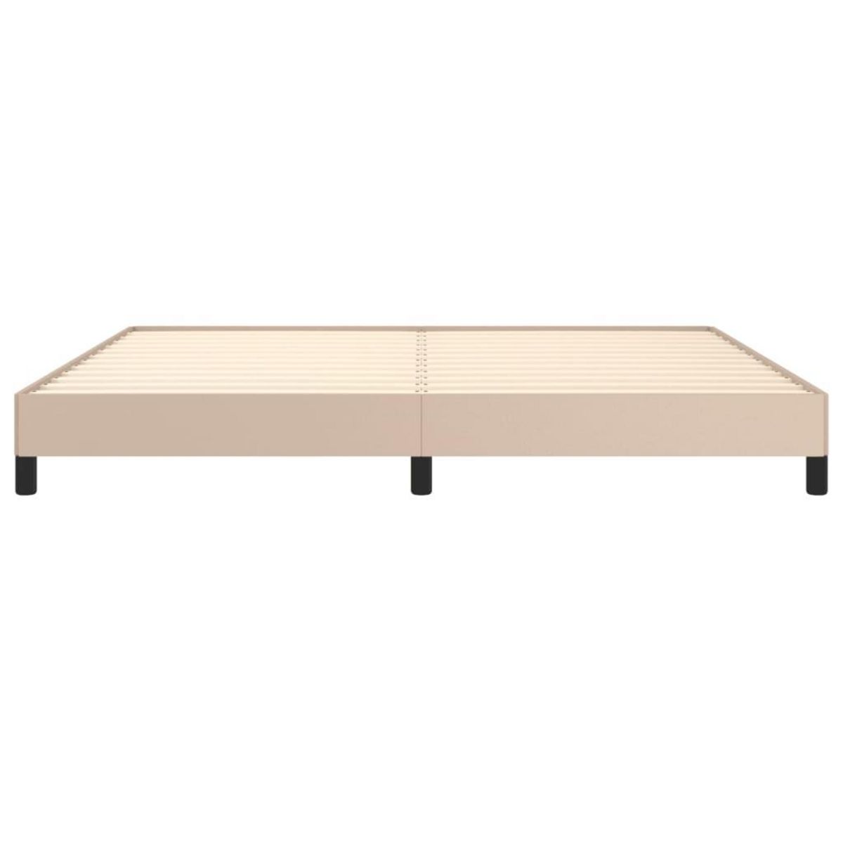 VIDAXL Cadre de lit sans matelas cappuccino 200x200 cm similicuir