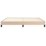 Voir la diapositive 5 : VIDAXL Cadre de lit sans matelas cappuccino 200x200 cm similicuir